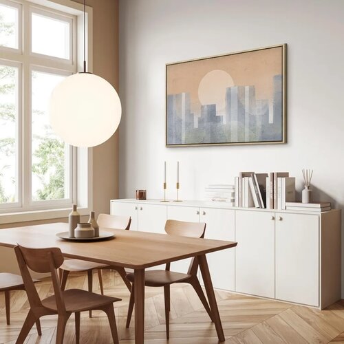  Slika - Modern City (1 Part) Wide - Second Variant 120x80 U prirodnom drvenom okviru Slike