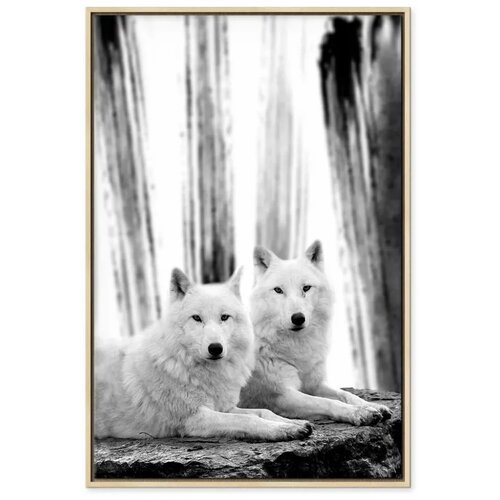  Slika - Forest Love (1 Part) Vertical 40x60 U prirodnom drvenom okviru Slike