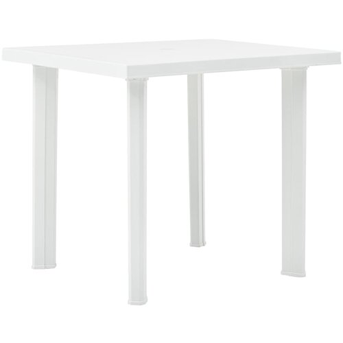 The Living Store Vrtna miza bela 80x75x72 cm plastika - Vrtna Miza, (21474982) Slike
