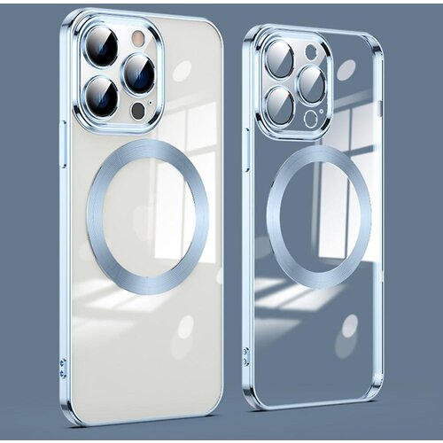 INORCO Za iPhone 11 Pro Max Funda magnetica za telefon galvanoplastia Acrílico + TPU Cubierta transparente for teléfono con protector de lente de vidrio, (22035278) Cene