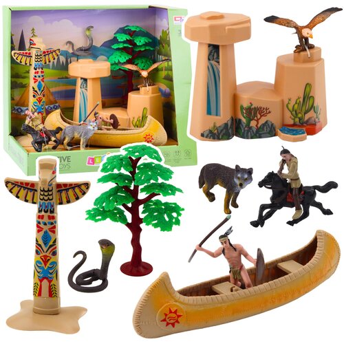  Set figurica sa totemom i indijskim kajakom Cijene
