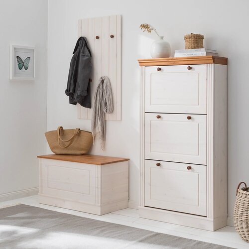 St&amp;oslash;raa Bela skrinja iz masivnega bora 80x45 cm Anita &amp;ndash; Slike