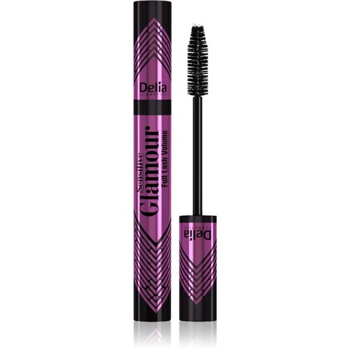 Delia Cosmetics Glamour maskara za volumen in podaljšanje trepalnic za občutljive oči odtenek Black 11 ml Cene