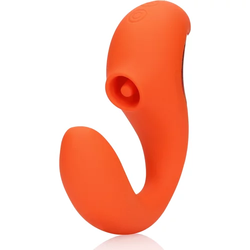 Loveline G-Spot Vibrator with Clitoral Pulse Wave Untamed Orange