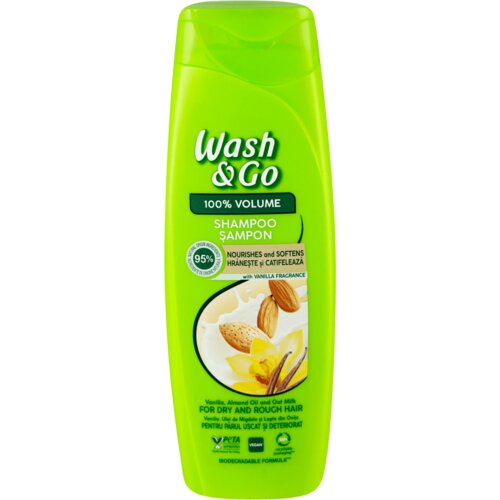 Wash&go šampon vanila 360ml Cene