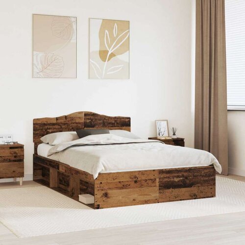  Konstrukcija postelje Star les 150 x 200 cm Masivno borovo les, (5000102395) Cene
