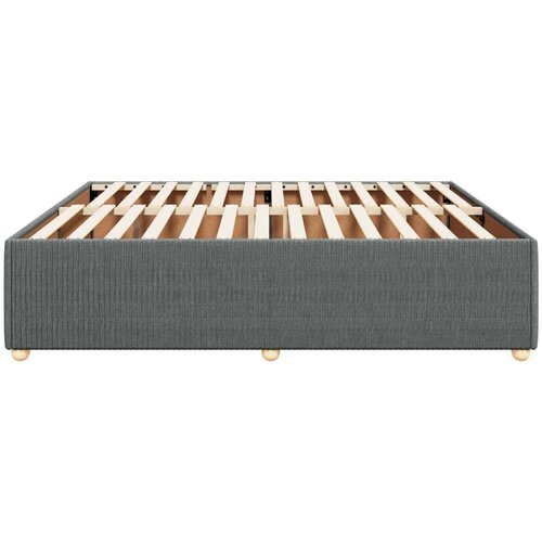VidaXL okvir kreveta bez madraca tamnosivi 180x200 cm od tkanine Slike