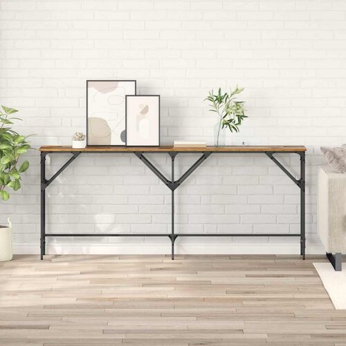 VidaXL Konzolna stolica Staro drvo 180 x 29 x 75 cm Konstruirano drvo Slike