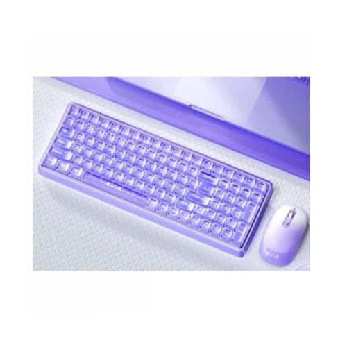 Aula tastatura i miš AC210 purple combo, 2.4G Slike