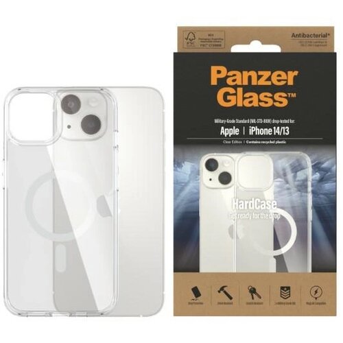 PanzerGlass STEKLO HLAČNEGA OVITKA Z ANTIBAKTERIJSKIM OVITKOM MAGSAFE ZA IPHONE 14 15 13, (20398058) Cene
