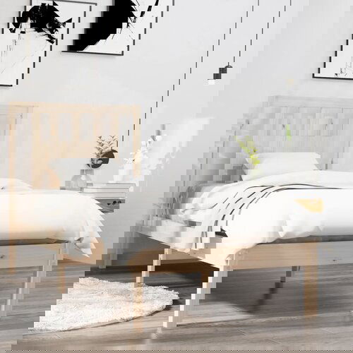 Furnova Posteljni okvir iz trdnega lesa 90x190 cm, (21940697) Slike