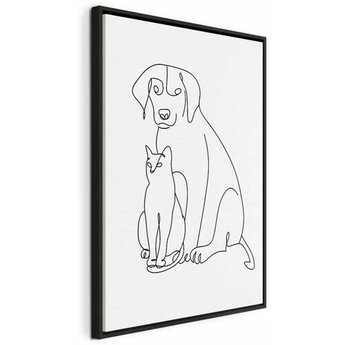  Slika - Best Friends (1 Part) Vertical 60x90 U crnom drvenom okviru Cijene