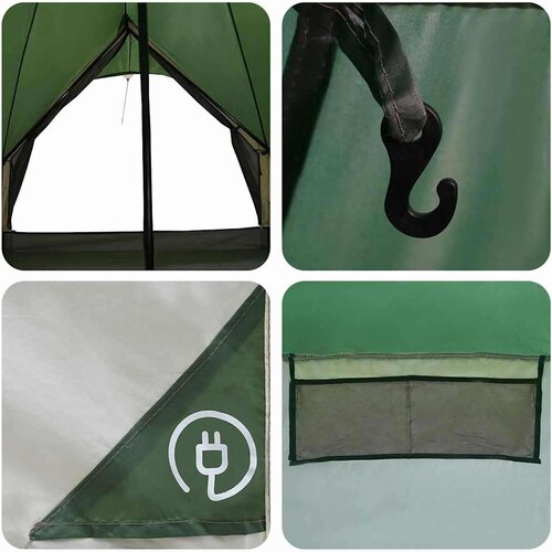  Teepee &amp;scaron;otor s streho Zelena in Siva 600 x 600 x 347 cm, (5000091092) Slike