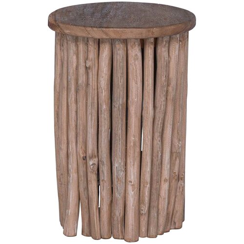  Stolica Prirodna 30 x 30 x 45 cm Čvrsto teak drvo Slike