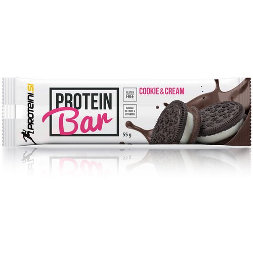 Proteini.si proteinska čokoladica cookie cream 55g Slike