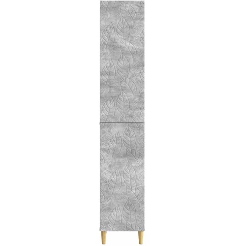  Set ormara 2 kom. Betonska siva Konstruirano drvo 33 x 34,5 x 90 cm Slike