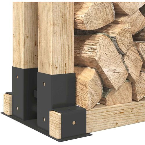  Pomoć za slaganje drva 12 kom. Antracit 34 x 10 x 15 cm Čelik - 12 Antracit Slike