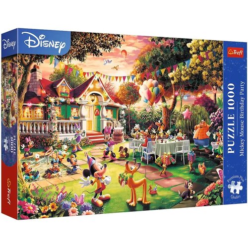 Trefl Mickey Mouse rojstnodnevna zabava 1000-delni premium plus puzzle - Cene