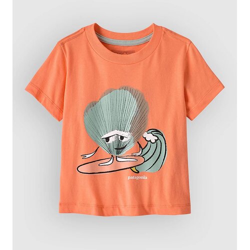 Patagonia Graphic Kids T-shirt surf shelly / peach sherbet Slike