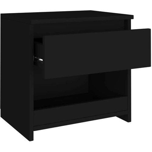 VidaXL noćni ormarići 2 kom crni 40 x 30 x 39 cm od iverice Slike
