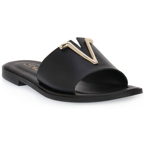 S.piero Sandali & Odprti čevlji BLK SQUARED LOW HEEL Črna Cene