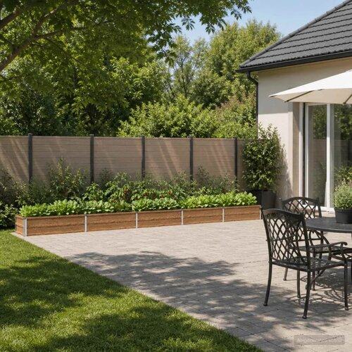  Povi&scaron;eni vrtni krevet Drvena smeđa 400 x 40 x 24 cm - 400 x 40 x 24 cm Smeđa drvo Cijene