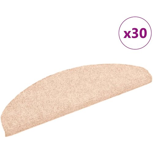 VidaXL Samoljepljivi otirači za stepenice 30 kom smeđe 65x21x4 cm Slike
