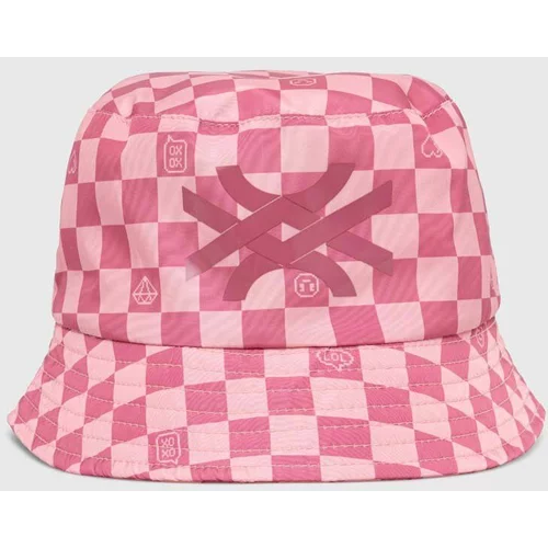 United Colors Of Benetton Otroški klobuk roza barva
