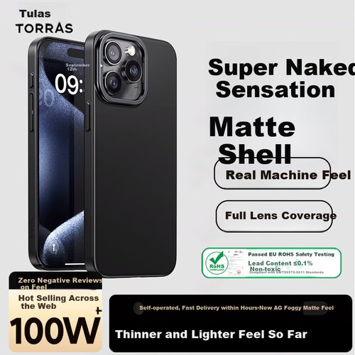  torras maska za mobilni telefon iphone 15 pro max, crna Cene