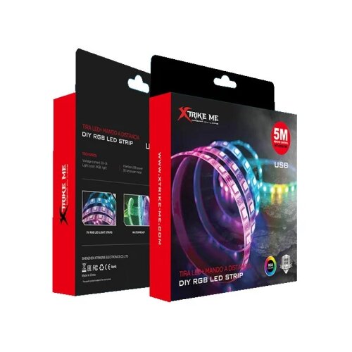  LED traka X-trike me HT-5050 B5 5m, RGB. USB napajanje, bluetooth upravljanje Cijene