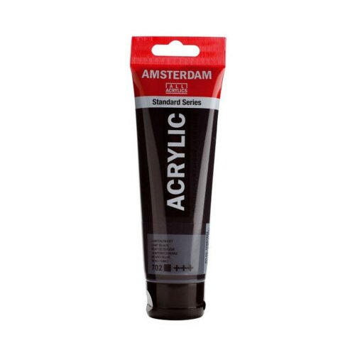 Amsterdam, akrilna boja, lamp black, 702, 120ml ( 680702 ) Slike