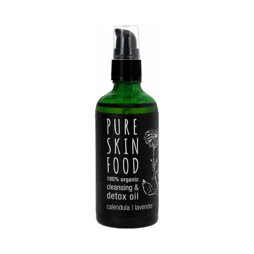 Pure Skin Food Organic Cleansing & Detox Oil, Calendula - Lavender - 100 ml