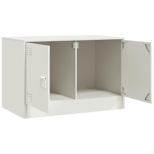  TV ormarići 2 kom bijeli 67 x 39 x 44 cm čelični Bijela Slike
