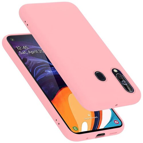 Cadorabo Ohi&amp;scaron;je združljiv s Samsungom v tekoči roza barvi - za&amp;scaron;čitni pokrov iz fleksibilnega silikona TPU, (20588430) Slike