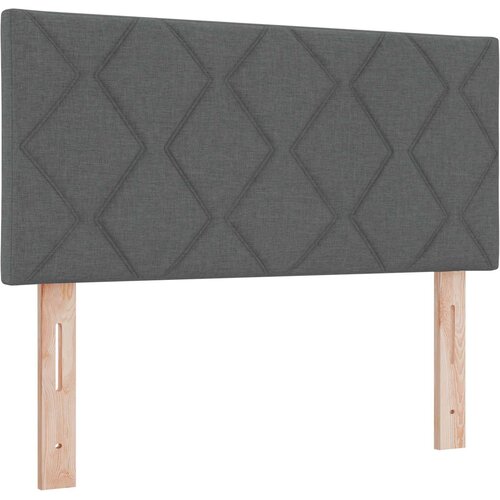  LED glava kreveta Sivi 90 cm tkanina Slike