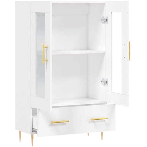  Visoka komoda bijela 69,5 x 31 x 115 cm od konstruiranog drva Slike