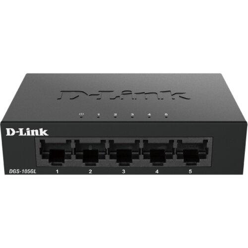D-link switch DGS-105GL 10/100/1000 5port metal gigabit Slike