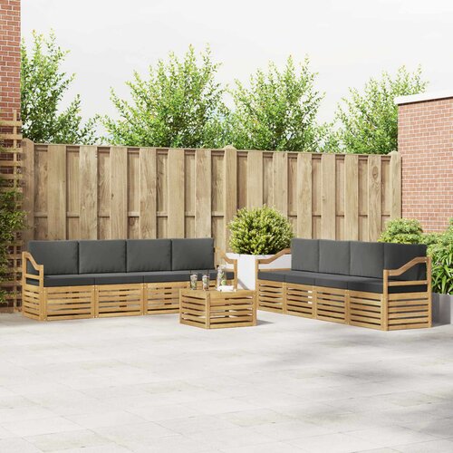  Set vanjskih sofa 9 kom. Bijela i antracit Poliester 59 x 59 x 37 cm Cijene