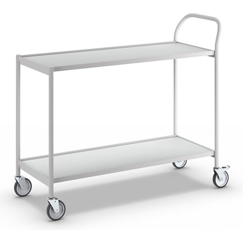HelgeNyberg transportni voziček, 2 polici, dxš 1000 x 420 mm, sivo/sive barve Cene
