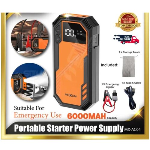 Moxom Starter sa power bankom MX-AC04 narandzasta Slike