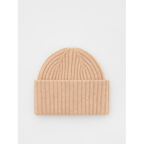 Reserved kapa beanie iz mešanice volne - bež Cene