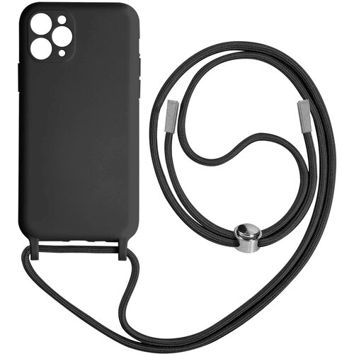 AVIZAR Poltoga etui na vrvico za iPhone 11 Pro z mehko notranjostjo, ovratnikom - crna, (20631963) Cene
