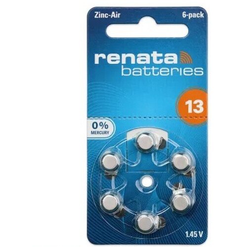 Renata 13R/Z zink-air battery 1.45V/6 KOM/GP13/PR48/ZA13/DL13/HEARING aid batter Slike