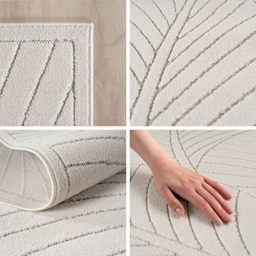 Ayyildiz Carpets Kremno bela okrogla notranja in zunanja preproga &amp;oslash; 160 cm Nova 1203 &amp;ndash; Slike
