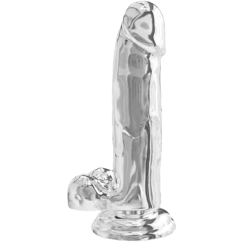 Toy Joy Get Real Clear Dildo with Balls 7 Inch