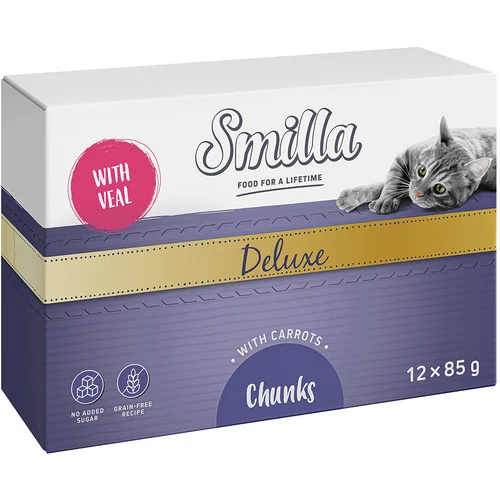  Posebna cijena! 48 x 85 g Smilla Deluxe - Zalogajčići teletina i mrkva