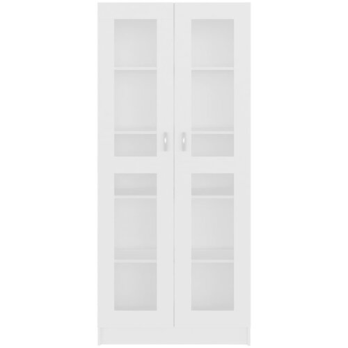  Vitrina bijela 82,5 x 30,5 x 185 cm konstruirano drvo Slike