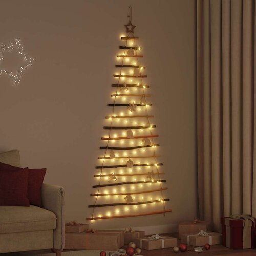 vidaXL Božićno drvce s 100 LED svjetlima Prirodna 180 cm Masivni jasen Cijene