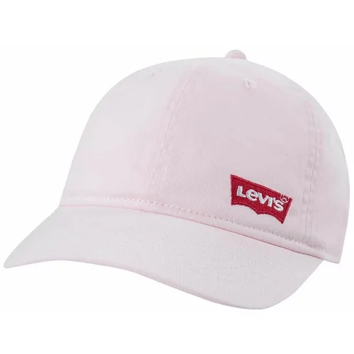 Levi's Otroška bombažna bejzbolska kapa LAN RICHMOND BATWING CURVE BRI roza barva