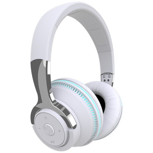 INF Barvne over-ear Bluetooth slu&scaron;alke 40mm, RGB luč, 24h predvajanja White, (5000296249) Cene